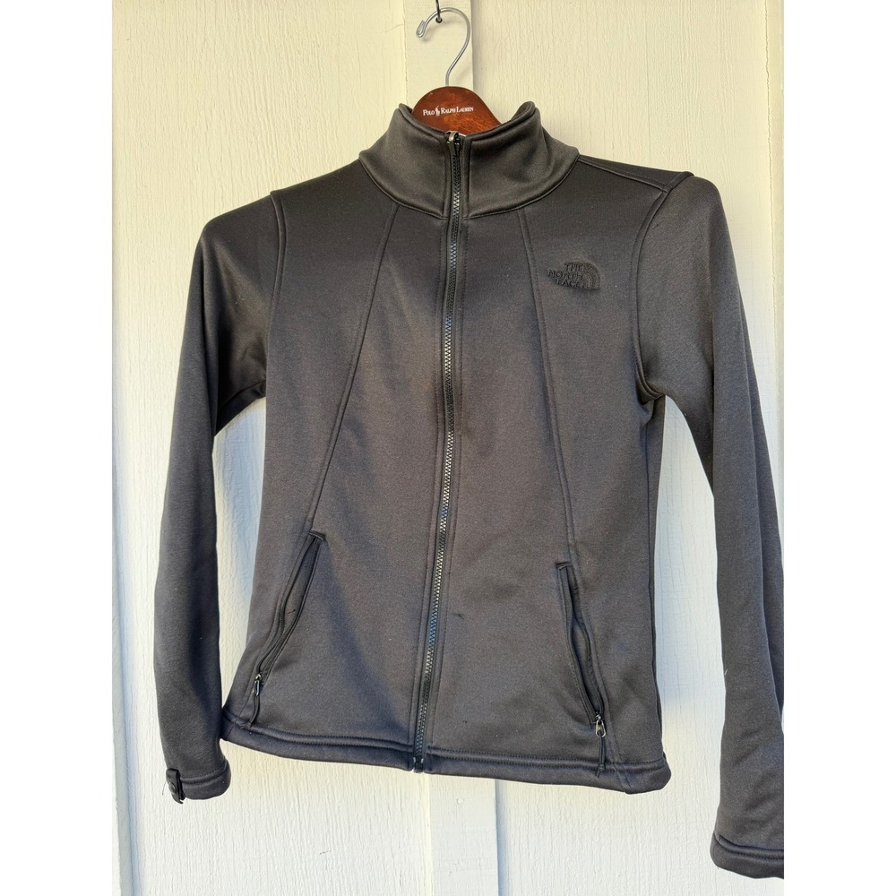The North Face Womens Agave Full Zip Fleece Jacket Black NF0A2TDM Small